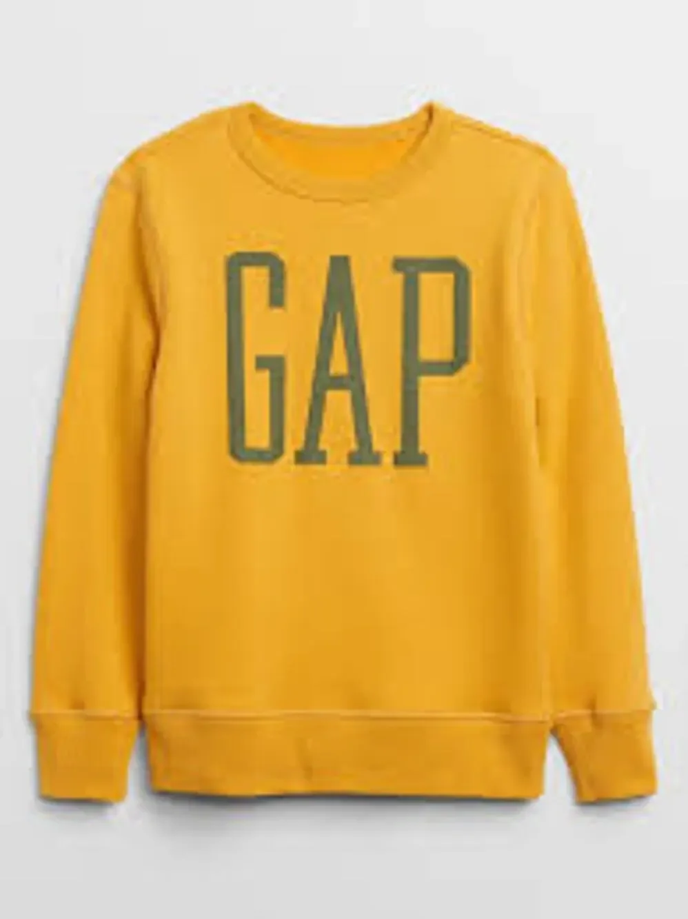 Gap Kids Yellow Graphic Crew Neck Sweatshirt Sweater Youth
